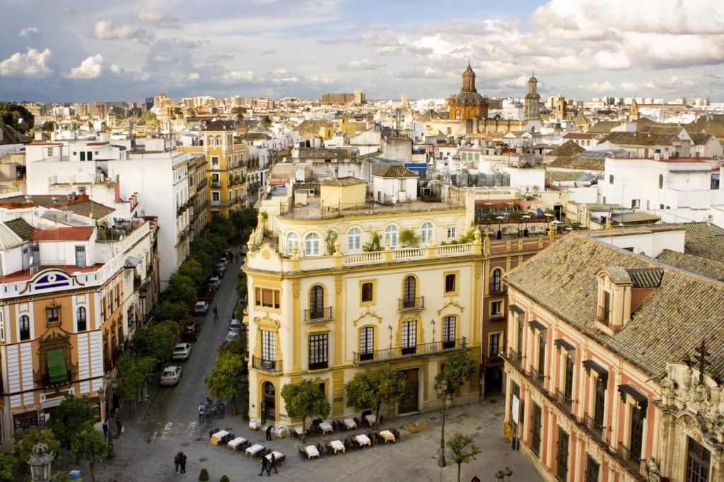 Aerial view of Seville, Spain